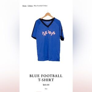 The 1975 Blue Football band t-shirt